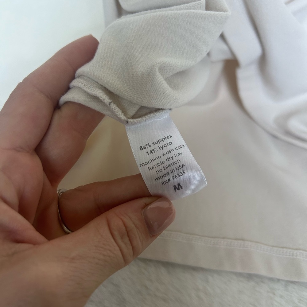Susana Monaco Short Sleeve A-Line Mini Dress in Natural Size Medium - Picture 7 of 10
